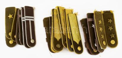 Magyar Néphadsereg, 12 pár különféle váll-lap, közte hiányosak