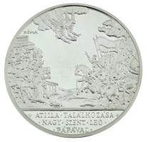 Lebó Ferenc (1960-) 1994. "Attila találkozása Nagy Szent Leó Pápával / Szent István" jelze...