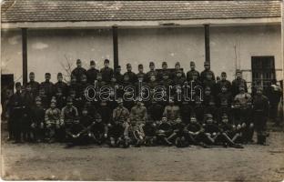 1915 Székesfehérvár, osztrák-magyar katonák csoportja / WWI Austro-Hungarian K.u.K. military, group of soldiers. Nemes Pál photo (EK)
