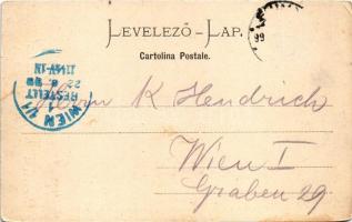 1899 (Vorläufer!) Fiume, Rijeka; látkép, kikötő. Stengel &amp; Co. (Dresden-Berlin) / general vi...