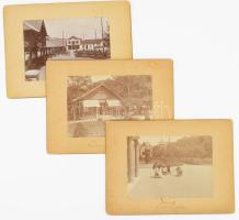 1905 Tarcsafürdő ( Bad Tatzmannsdorf, Burgenland) 3 db fotó még az átépítés előttről. 16x12 cm