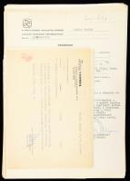 ca 1980 Zrínyi nyomda több tucat irata okmánya dolgozók részére