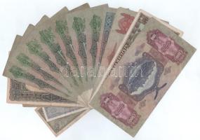 Vegyes 15db-os korona és pengő bankjegy tétel T:F,VG
