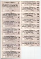 1928 Budapest "Pesti Magyar Kereskedelmi Bank" tíz részvénye egyben, összesen 500P-ről, né...