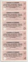 1928 Budapest "Pesti Magyar Kereskedelmi Bank" tíz részvénye egyben, összesen 500P-ről, né...