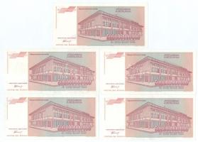 Jugoszlávia 1993. 500.000.000.000D (10x) T:AU-F
Yugoslavia 1993. 500.000.000.000 Dinara (10x) C:AU-...