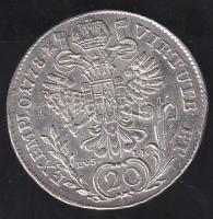Ausztria/magyar verdejel 1778C EVS-IK 20Kr Ag II.József T:2/3+