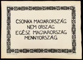 ca 1930 irredenta rajzok térkép rajzok, 45x30 cm 5 db