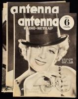 ca 1935 5 db Antenna c. képes rádió hetilap szám
