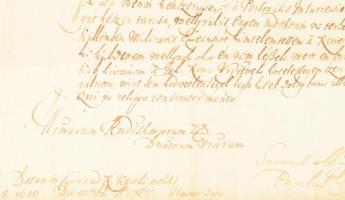 1708 Gyürky Pál (?-1710) tábornok II. Rákóczi Ferenc generálisának levele Andi Ádám részére, melyben...