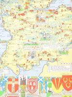 Historical map of Scotland by L. G. Bullock. 100x66 cm