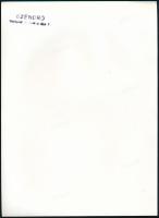 cca 1940 Szendrő István (1908-2000): Akt a vitorláson a Balatonon, hátoldalon pecséttel jelzett vint...