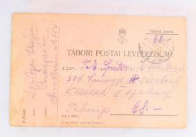 1914-1944 I. és II. világháborús tábori levelezőlap gyűjtemény, berakóban összesen 60 db