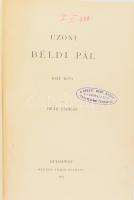 Magyar Történeti Életrajzok, III. évf. 3-4. köt., egybekötve: Deák Farkas: Uzoni Béldi Pál. 1621-1679. Magyar Történeti Életrajzok. Szerk.: Szilágyi Sándor. (III. évf. 3. köt.) Bp., 1887., Méhner Vilmos, (Franklin-ny.),1 (címkép) t.+4+215 p. + 12 (képtáblák, egy színes, egy két oldalas kromolitográfia, két kihajtható hasonmás) t. Oldalszámozáson belül gazdag fekete-fehér szövegközti és egészoldalas képekkel, hasonmásokkal illusztrált.; Ipolyi Arnold: Bedegi Nyáry Krisztina. 1604-641. Magyar Történeti Életrajzok. Szerk.: Szilágyi Sándor. (III. évf. 4. köt.) Bp., 1887., Méhner Vilmos, (Franklin-ny.),1 (címkép) t. + 4 + 132 p., + 8 (képtáblák, közte 3 kihajtható hasonmás) t. Oldalszámozáson belül gazdag fekete-fehér szövegközti és egészoldalas képekkel, hasonmásokkal illusztrált.Modern félműbőr kötésben. ex librissel