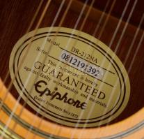 Epiphone DR-212NA akusztikus gitár, működő, jó állapotban, jelzett, h: 110 cm /// SZEMÉLYES ÁTVÉTEL,...