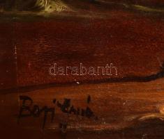 Bari Janó (1955-): Múzsa. Olaj, vászon, jelzett. 143x57 cm. KIZÁRÓLAG SZEMÉLYES ÁTVÉTEL, NEM POSTÁZZ...