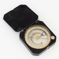 Vegyesásványbányászat tájoló, jelzett, 8x8 cm