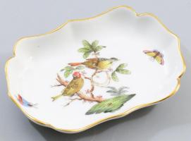 Herendi Rothschild mintás tálka, jelzett, hibátlan, 11x7,5 cm