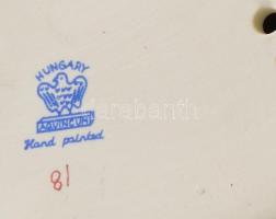 Aquincum csikós legény, kézzel festett, jelzett, m: 27,5 cm