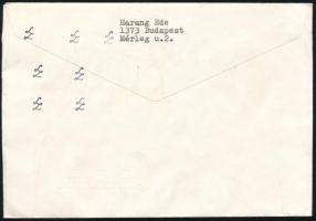 1992 Ajánlott expressz levél 7 db Sopron bélyeggel és további 2 értékkel bérmentesítve, Svájcba küld...