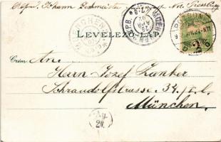 1902 Pozsony, Pressburg, Bratislava; Donaulände. Ottmar Zieher / Dunapart / riverside (EM)