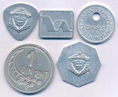 DN(~1960-1980) "Miskolci Vendéglátóipari Vállalat - Étkezés" kétoldalas Al élelmiszerbárca...