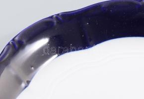 Zsolnay Pompadour mintás kínáló, jelzés nélkül számozással, hibátlan, d: 29 cm