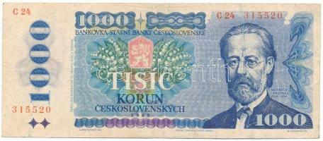 Csehszlovákia 1985. 1000K "C 24 315520" T:F Czechoslovakia 1985. 1000 Korun "C 24 315520" C:F Krause 98.