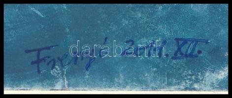 Frenyó jelzéssel: (Frenyó Júlia?): Gesztusok. Vegyes technika, papír, papírra kasírozva, 24x33 cm