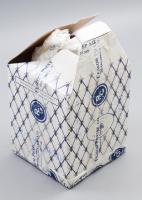 Lomonosov vékonyporcelán váza, leveles ágon ülő madár mintával, jelzés nélkül, eredeti dobozában, hi...