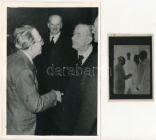 Thomas Mann és Lukács György fotó + negatív 13x28 cm