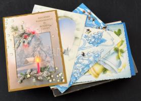 114 db MODERN karácsonyi üdvözlő képeslap / 114 MODERN Christmas greeting art postcards