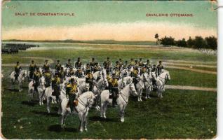 Constantinople, Istanbul; Cavalerie Impériale Ottomane / Ottoman Imperial Cavalry, Turkish military (pinholes)