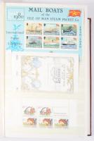 Szép színes vegyes külföldi modern anyag 16 lapos jó A4 berakóban nagyon sok tengerentúlival, benne ...