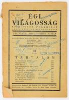 1936 Égi világosság spiritista folyóirat egy lapszáma (XXXVIII. évf. 8. sz.), változatos témájú írásokkal címlapon firkákkal