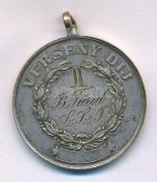 DN "Ép ész csak edzett testben él / Verseny díj" ezüstözött bronz díjérem füllel "Bal...