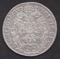 Ausztria/magyar verdejel 1773B EVM-D 20Kr Ag II.József T:2-/3+