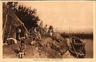 Grado, Capanne dei Pescatori. Stengel &amp; Co. 4113 / Fischerhütten / Fishermen's huts (EK)