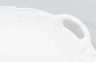 Hutschenreuther "Viktoria" dombormintás peremű kínáló, jelzett, hibátlan, d: 28 cm