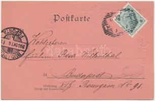 1900 Mödling, general view. Art Nouveau, Emb. (EK)