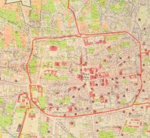 1926 Pécs szabad királyi város belsőségének térképe, szerk.: Komlósi István, 1 : 5.000, Bp., Magyar ...