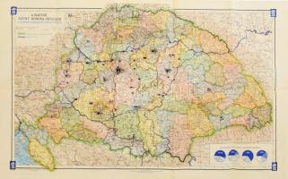 1920 A Magyar Szent Korona Országai és az entente megállapította ideiglenes határvonal. Nagy-Magyarország térkép, irredenta "Nem, Nem, Soha" feliratokkal, a nemzetiségi arányokat szemléltető grafikonokkal. 1 : 1.500.000. Bp., Magyar Földrajz Intézet R.T., rajta kézi jelölésekkel, 44x72 cm