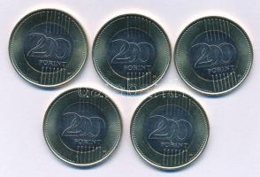 2024. 200Ft bimetál "Batthyány Lajos" (5x) T:UNC,AU