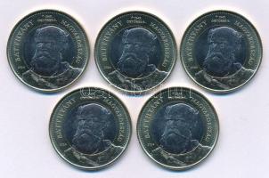 2024. 200Ft bimetál "Batthyány Lajos" (5x) T:UNC,AU