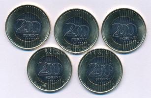 2024. 200Ft bimetál "Batthyány Lajos" (5x) T:UNC,AU