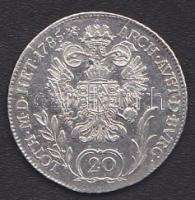 Ausztria/magyar verdejel 1785B 20Kr Ag II.József T:2/3+ kis ph