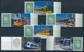 2025 6 klf megszemélyesített bélyeg - villamosok