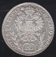 Ausztria/magyar verdejel 1787B 20Kr Ag II.József T:2/3+
