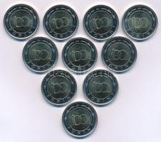 2022. 100Ft bimetál "Pénzmúzeum" (10x) T:UNC,AU