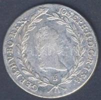 Ausztria/magyar verdejel 1787B 20Kr Ag II.József T:2/3+